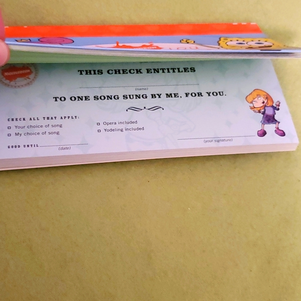 Nickelodeon IOU Checkbook - Picture 9 of 10
